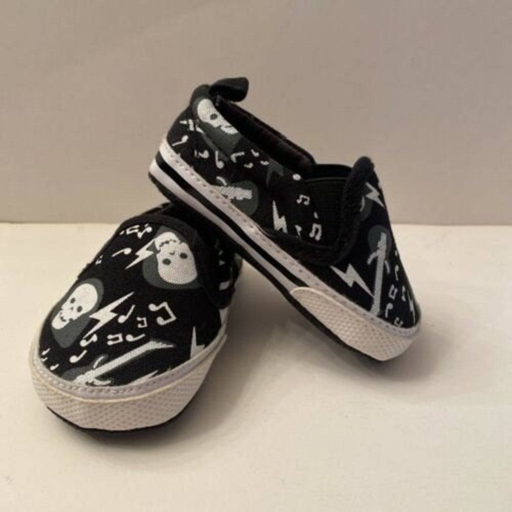 koala baby size 2‎ slip ons Shoes skulls skull baby fashion sneakers